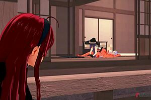 Eris and Roxy threesome bangs in full Mushoku Tensei movie on Sheer FantasyKing3