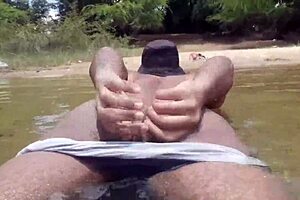 Couple Enjoys River Bath Followed By Intimate Encounter