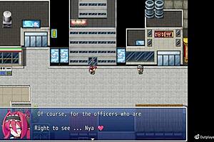 Knightess endures blowbang cum bukkake!