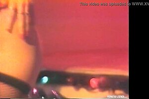 Blonde porn star legend lois ayres shakes her ass before getting fucked on stage?