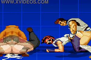 yuri and rin in an anime game