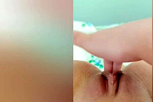 cute girl displays legs then fingers wet pussy