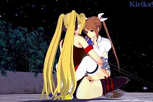 i love watching fate and nanoha in futanari lesbian sex