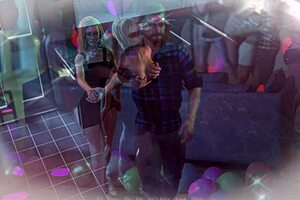 A wife and stepmother are relaxing together