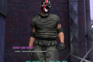 Hot Black Haired Babe Creampied in 3D Game