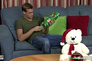 wow, gorgeous gay ryan raz stroking his big cock with fleshlight 😏