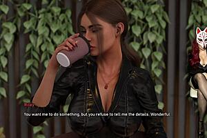 Naked Cosplay Babe Exposes Big Tits And Ass In Public Cafe 😈