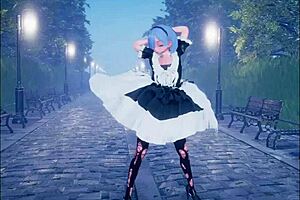 i watch this cute anime girl dance and get fucked part 2