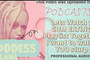 Let's Watch This Cum Eating Playlist Together, I Want To See You Slurp It Up