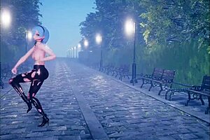 i watch this cute anime girl dance and get fucked part 2