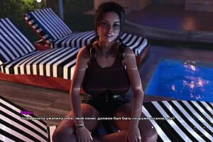 Life in Santa County part 12 shows blonde babe with monster cock.