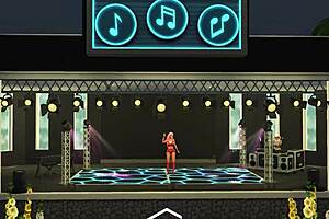 nicki m riding that lucky fan's cock in 3d hentai? so hot!