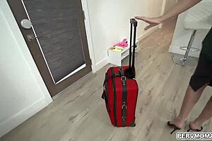 Elexis Morgan offers her mouth for deepthroat and pussy for doggystyle.