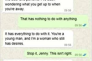 i accidentally sent my stepmom a dick pic on whatsapp and that was her reaction