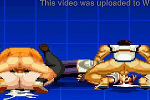 yuri and rin in an anime game