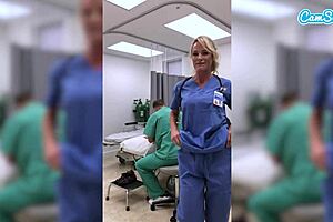 hot fit milf nurse loses job over exposed wet pussy