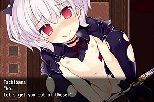 Bound sex game with toys in anime bondage