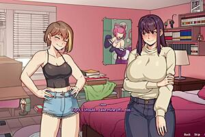 Yo, check this big boobs futa banging her sexy bestie in wild hentai gameplay!