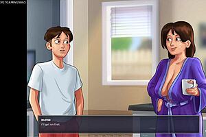 Super Busty Stepmom Wants To Get Fuck Hard Then Horny Dude Fucks Her With His Huge Cock - Summertime Saga 12 - 3d Hentai