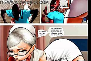 Night nurse adventures in cartoon comics