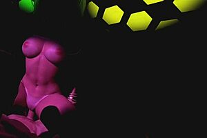 Brazilian collage girl riding in the club