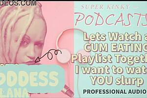 Let's Watch This Cum Eating Playlist Together, I Want To See You Slurp It Up