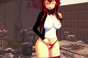 Eris and Roxy threesome bangs in full Mushoku Tensei movie on Sheer FantasyKing3