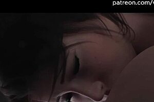 Lara Croft Blowjob Squirt Creampie 3d Hentai Ai Upscaled