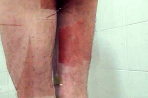 Gay amateurs engage in raw fucking in the shower