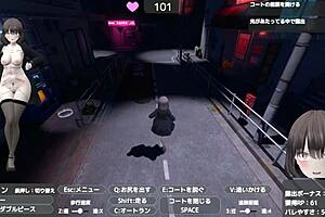 Sereka Exposes in Naked Coat Publicly in Hentai