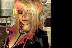 3D Nurse In Latex Heels Teases Patient