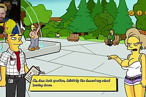 The Simpsons Game Burns Mansion Parody