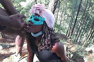 Jungle Walk Turns Into a Wild Ebony Threesome With Deep Action