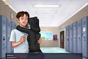 Exploring the latest episode of Summertime Saga with blonde characters