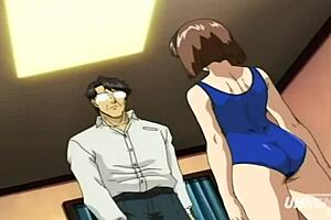 Hentai - Step Father Touches Young 18+ Step Daughter in Swimsuit Uncensored