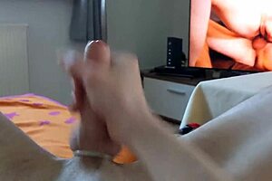 Intriguing scenes of watching gay porn cumshots unfold