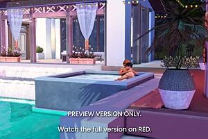 Hot tub romance - 3d hentai - preview version. Oh, it's so naughty in the jacuzzi!