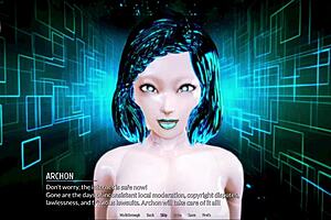 A traveler explores the harem hotel game