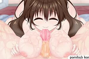 hentai game featuring big tits in hardcore anime scenes