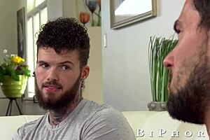 biphoria redhead sneaks away from husband for big cock mmf threesome