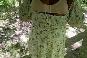 fucking under the public park bridge with big tits and ass on display