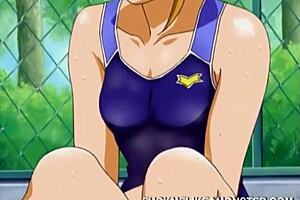 Anime teen lesbian oral scene