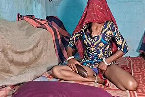 Desi step sister caught with brinjal, fucked hard