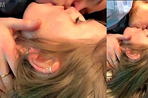 Birthday surprise turns into rough blowjob and creampie party