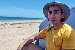 Step Gay Dad Surfs Up with Clothing Optional Adventures