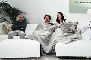 Busty Stepmom Reagan Foxx Sneaks Quick Sex with Stepson in a Forbidden Moment of Desire.