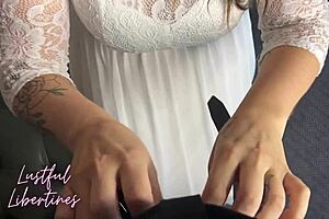 Creampie pregnant daughter-in-law right before wedding vows