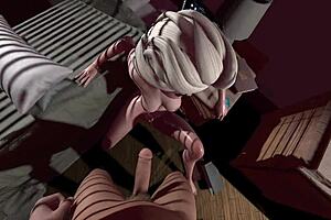 steamy cartoon with elza l in uncensored 3d sfm hentai.