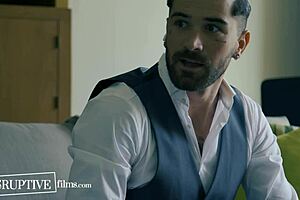 Boss jerks off while hot assistants tease and fuck in front of him 😏 - disruptivefilms