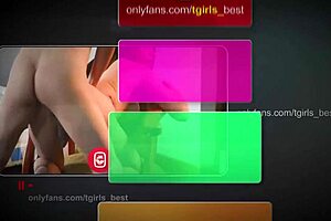 Shemale teen sucks and fucks white cock with big dick.